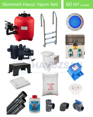 60 m3 Skimmerli Havuz Yapım Seti