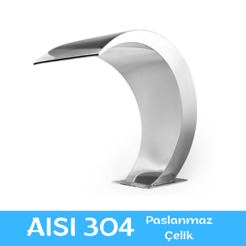 Havuz Şelalesi Kobra Model 50x60 cm | 304 Paslanmaz Çelik