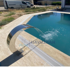 Havuz Şelalesi Kobra Model 40x80 cm | 304 Paslanmaz Çelik