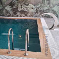 Havuz Şelalesi Kobra Model 40x80 cm | 304 Paslanmaz Çelik