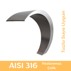 Havuz Şelalesi Kobra Model 40x80 cm | 316 Paslanmaz Çelik