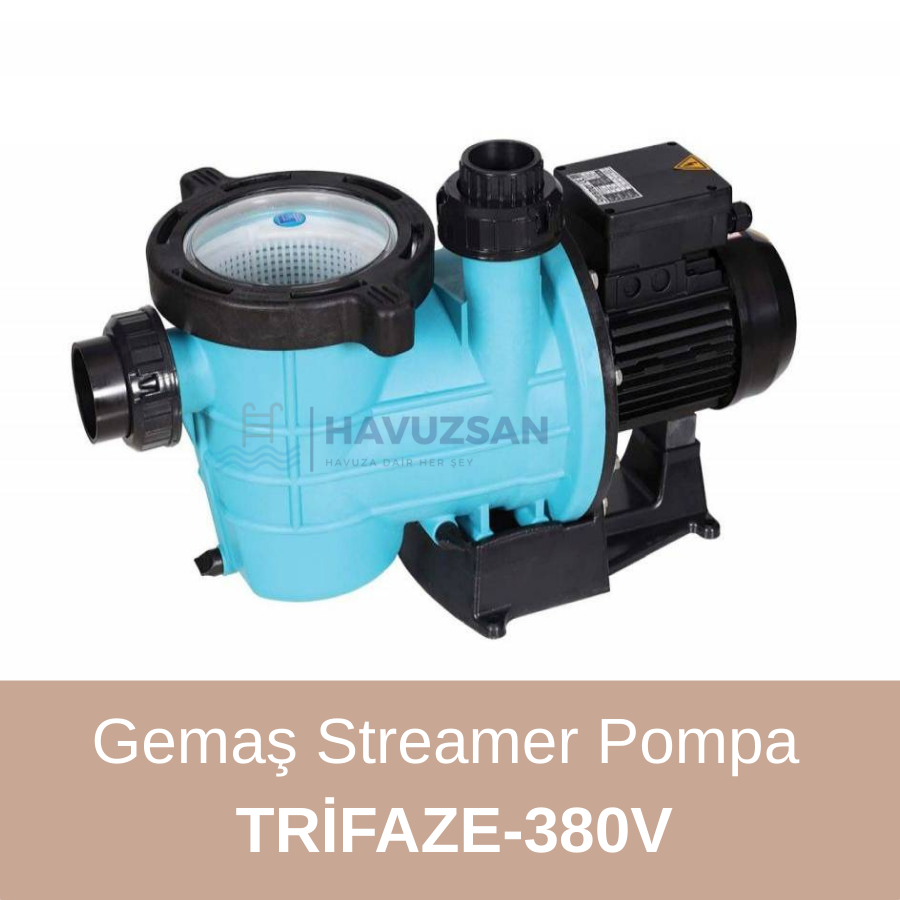 Gemaş Streamer 2010 Havuz Pompası | Trifaze